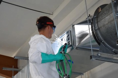 Bonifica tratto interno condotta Tecnico all’interno di canalizzazione metallica